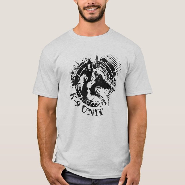 K-9 Enhet - polisenhet - Malinois T Shirt (Framsida)