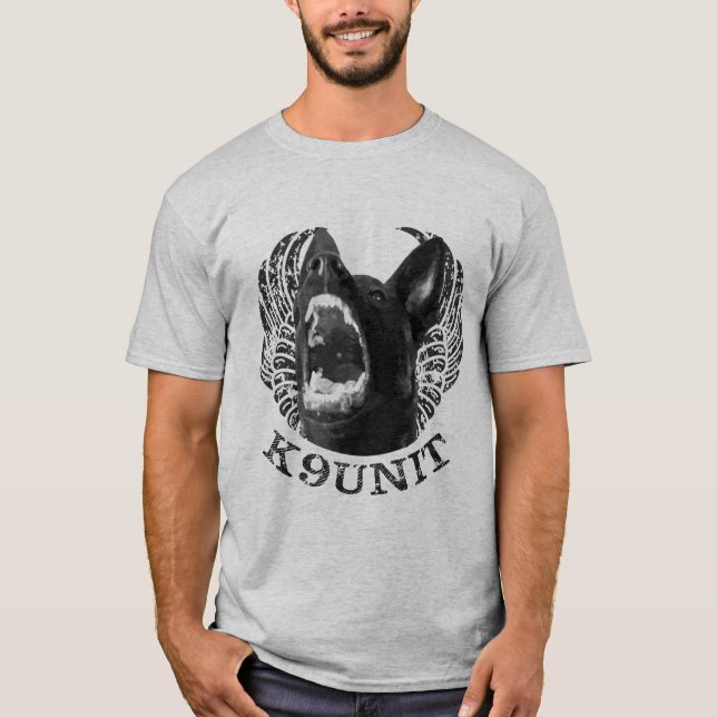 K-9 enhet - polishundenhet Malinois T Shirt (Framsida)