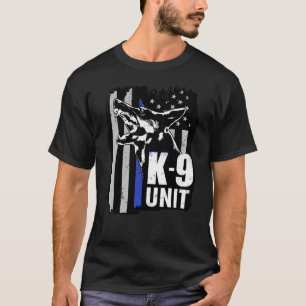 K-9 enhet - tysk herde för polisenhet t shirt