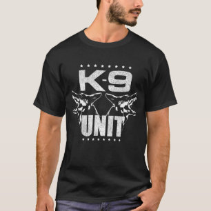 K-9 enhet - tysk herde för polisenhet t shirt