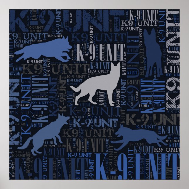 K-9-enheten - polisenheten Hund Poster (Framsidan)