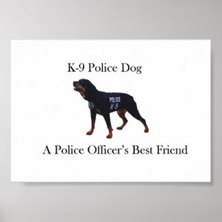 K-9-polisens Hund Poster
