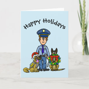 K-9-polisens julkort kort