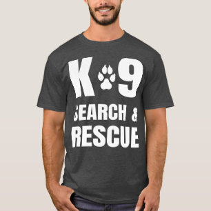 K-9 Search and Rädding K9 SAR Hund Hund T Shirt