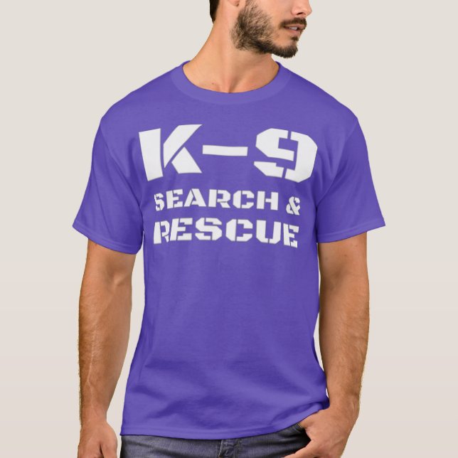 K-9 Sökning och Rädding-Hund-hanterare SAR K9 T Shirt (Framsida)