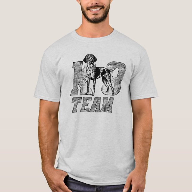 K-9-teamet - Tyska korthärdaren T Shirt (Framsida)