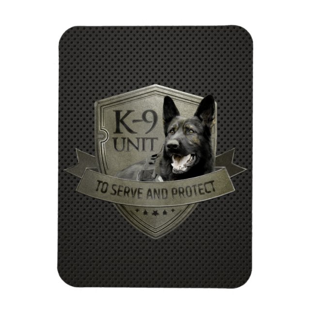 K-9 Unit-Police hund Unit-German Shepherd Magnet (Vertikal)