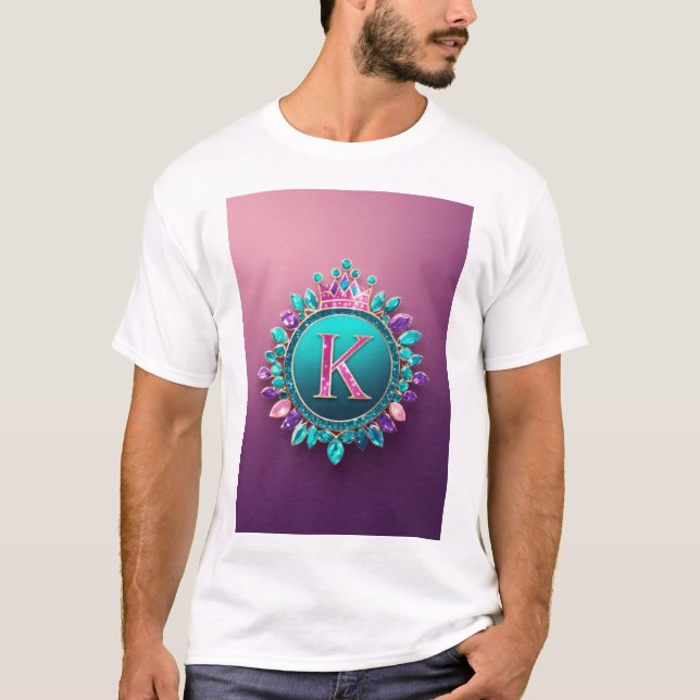 K alfabet namn t shirt (Framsida)