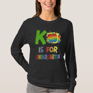 K Är För Förskolelärare Färgglad Tillbaka Till Sko T Shirt