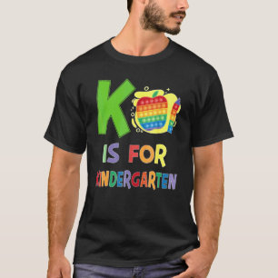 K Är För Förskolelärare Färgglad Tillbaka Till Sko T Shirt