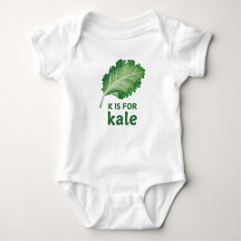 K är för KALE Grönt Veggie Alphabet K T Shirt