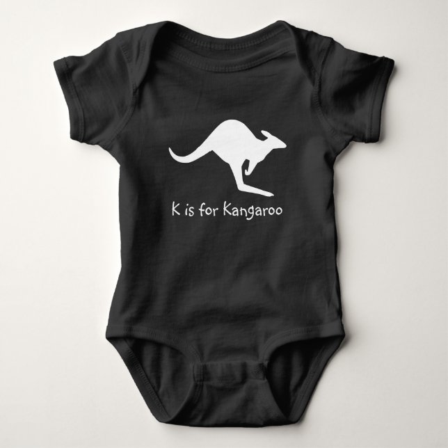 K är för känguru tee shirt (Framsida)