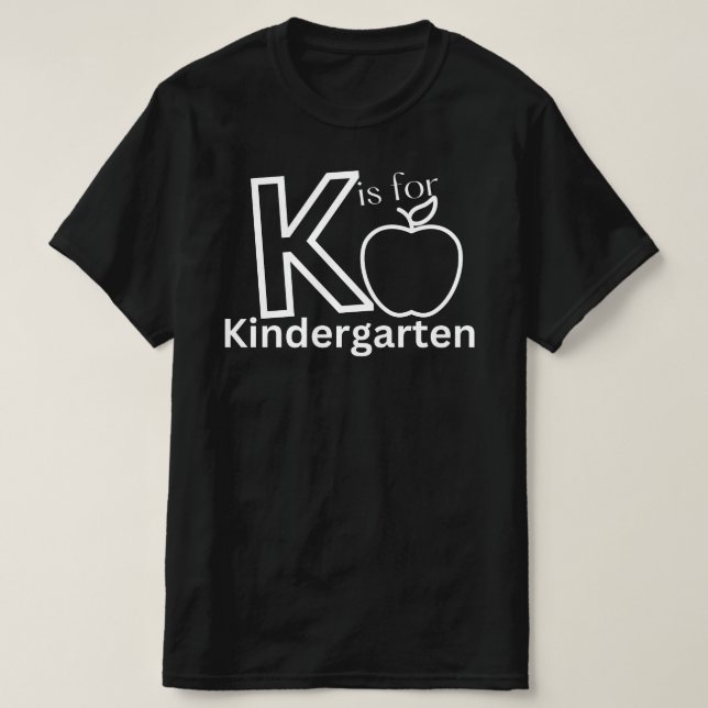 K är för Kindergarten, Kindergarten Lärare, typ T Shirt (Design framsida)