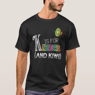 K är för Kindergarten och Kiwi K är för Kiwi Alpha T Shirt