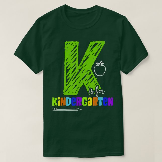 K är för Kindergarten T-Shirt (Design framsida)