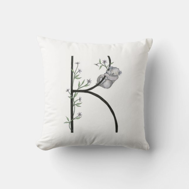 K är för Koala, och Kalamis kudder! Kudde (Framsida)