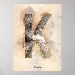 K är för Koala Poster