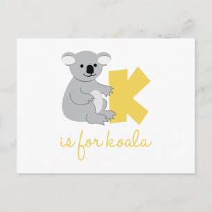 K är för Koala Vykort