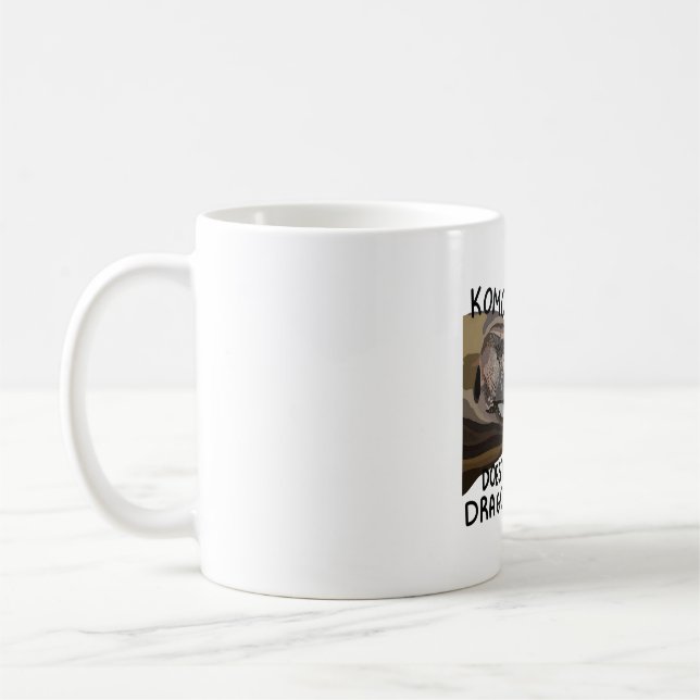 K är för Komodo Dragon Kaffemugg (Vänster)
