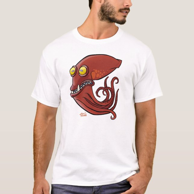 K är för kraken t-shirt (Framsida)