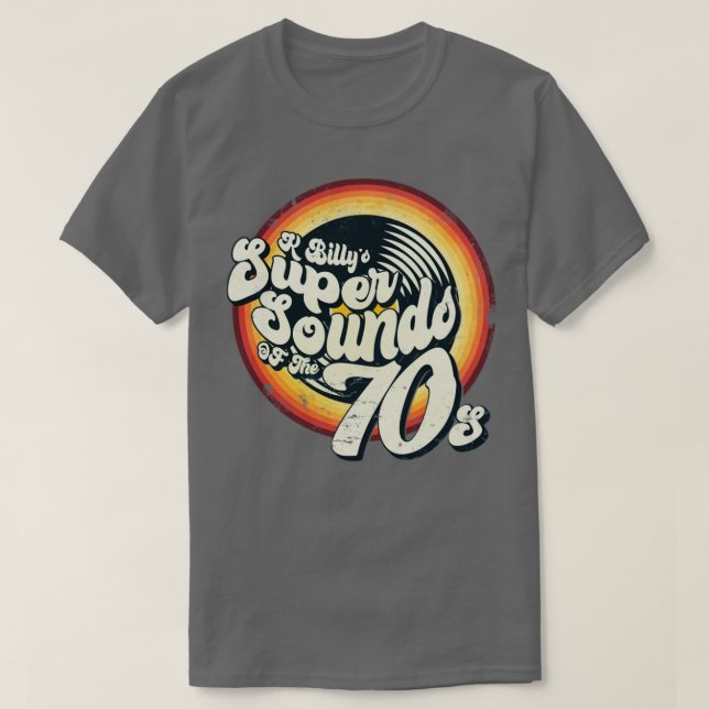 K Billys Toppen i Ljud på 70-talet T Shirt (Design framsida)