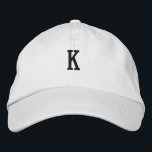 K-Brev Monogram imponerande-heta Snyggt Handsome Broderad Keps<br><div class="desc">K-Brev Monogram imponerande-Hat Snyggt Handsome Embroied Baseball Cap. Vi presenterar vår exquisite Embroized Hat - en sann blandning av stil, komfort och hantverk. Det här noggrant utformade tillbehöret är designat för att höja ditt utseende samtidigt som du får största möjliga komfort. Här kan du redigera eller ändra texten. Beställer din...</div>