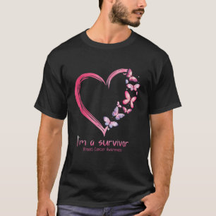 K Butterfly Han Im A Survivor Breast Cancer Awaren T Shirt