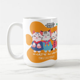 K-Cats in Hanbok | Cute Korean Heritage Gift Kaffemugg