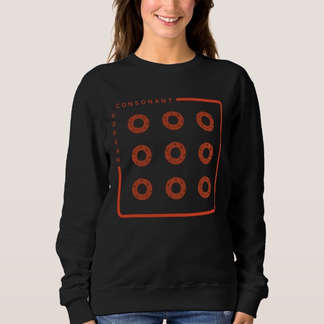 K culture Korean alphabet Hangul Consonant   66 T Shirt (Framsida)