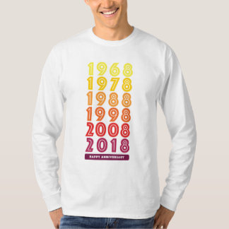 K&D-årsdagmanar T-tröja för långärmad T Shirt