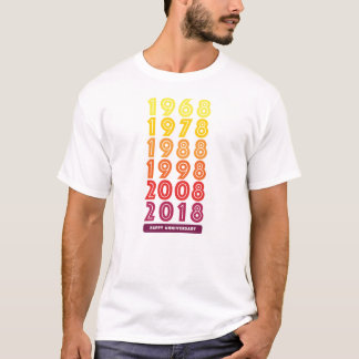 K&D-årsdagmanar T-tröja T Shirt