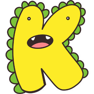 K Dinosaur Klistermärken