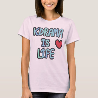K-Drama Är Livet | K-Drama Fan Floral Design T Shirt