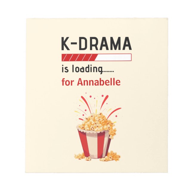 K-Drama is loading Personalized  Anteckningsblock (Framsida)