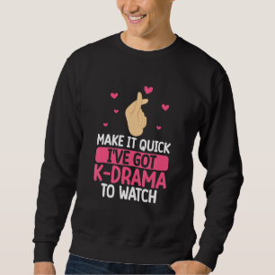 K-drama K-pop Hand Symbol Hjarta K-pop Merchandise Lång Ärmad Tröja