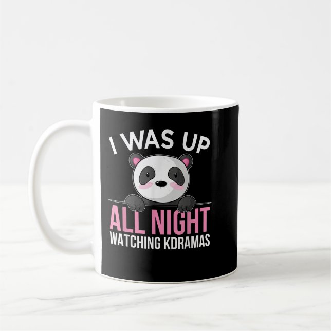 K-Drama Kdrama Korean TV Show Fans Cute Panda  Kaffemugg (Vänster)