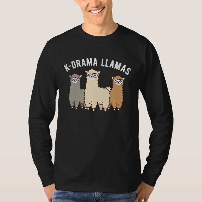 K Drama Llama Sydkorea Dramatic Cria Herd T Shirt (Framsida)