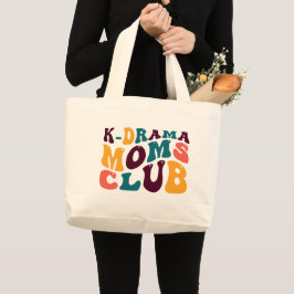 K-Drama Mammor Klubb Souvenir Retro Stil Groovy Jumbo Tygkasse