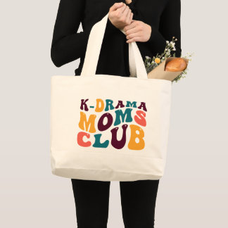 K-Drama Mammor Klubb Souvenir Retro Stil Groovy Jumbo Tygkasse