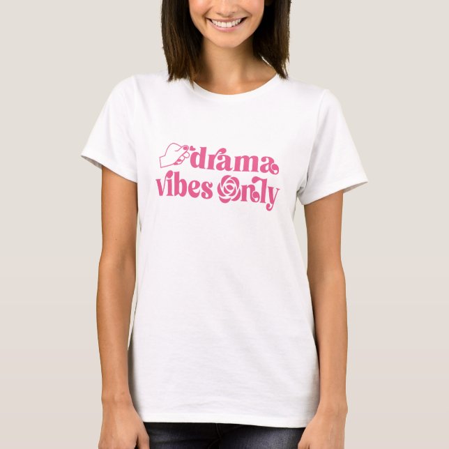 K-Drama Vibes Endast Rose Typografi T Shirt (Framsida)