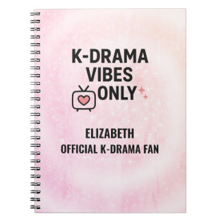 K-Drama Vibes Only Personlig Anteckningsbok