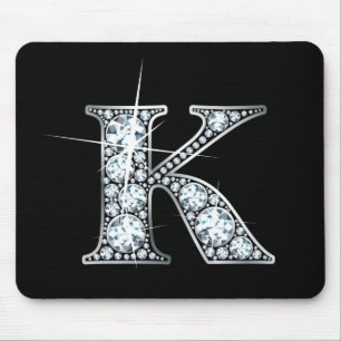 ’K’ Faux-’Diamond Bling’ Mousepad Musmatta