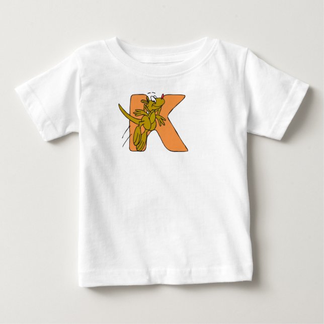 K för kängurubebis T-tröja T-shirt (Framsida)