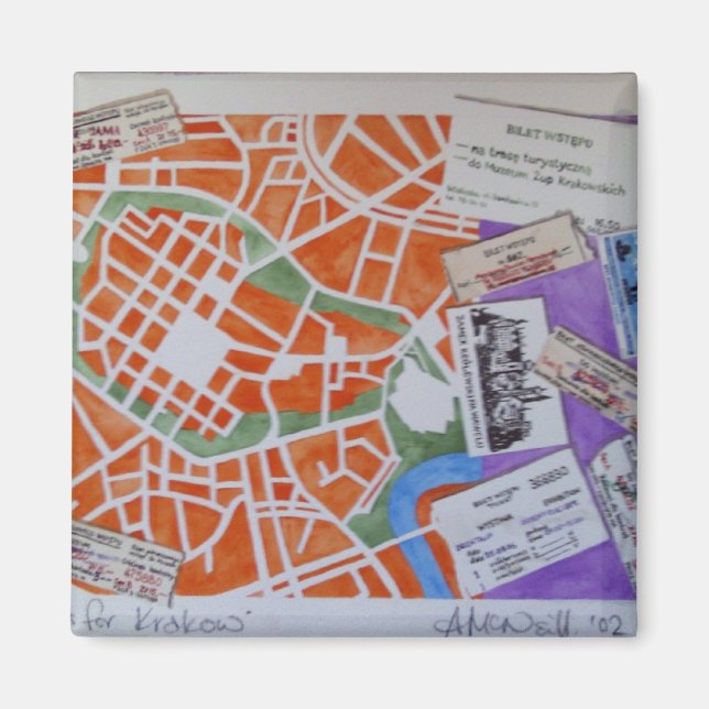 K för Krakow magnet (Framsidan)