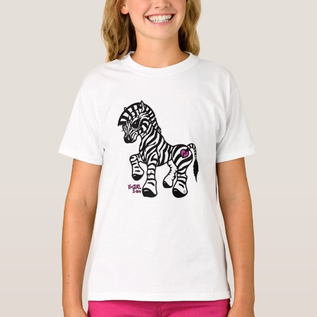 K ❤ Gurl Z-Bra Shirt Tee Shirt (Framsida)