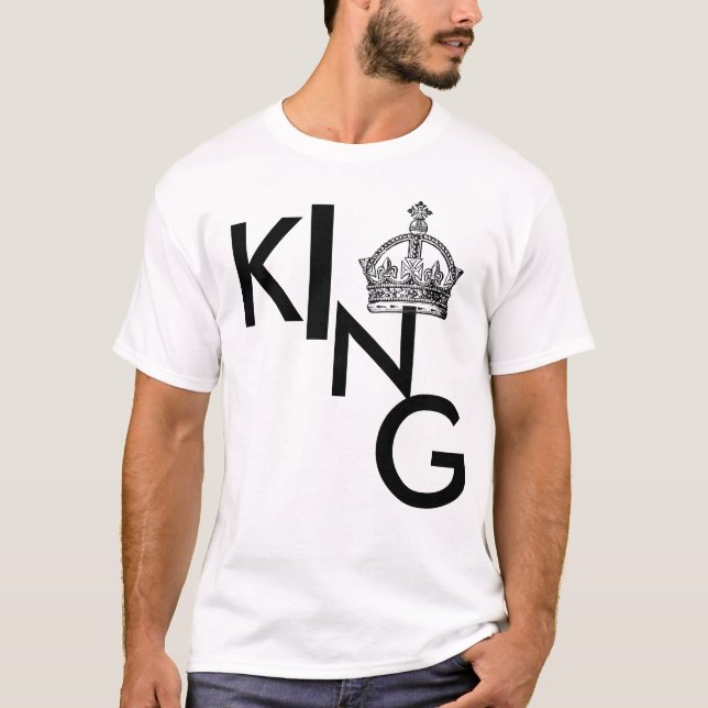 K I, N, G T-SHIRT (Framsida)
