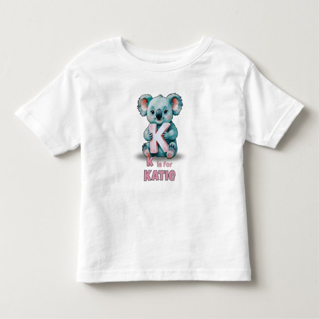 K is for Katie – Custom  T Shirt (Framsida)
