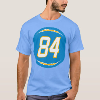 K J Backe nummer 84 Jersey Los Angeles Chargers In T Shirt