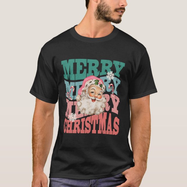 K Jultomten Merry T Shirt (Framsida)