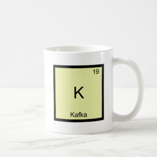 K - Kafka Roligt Kemiskt Element Symbol T-Shirt Kaffemugg